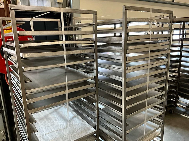 Rvs bakplaat etagewagen (2x) - afbeelding 3 van  4