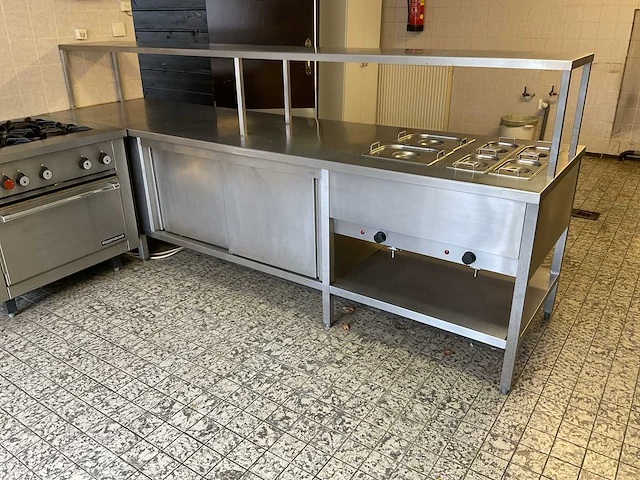 Rvs bereidings/uitgifte meubel - afbeelding 1 van  11