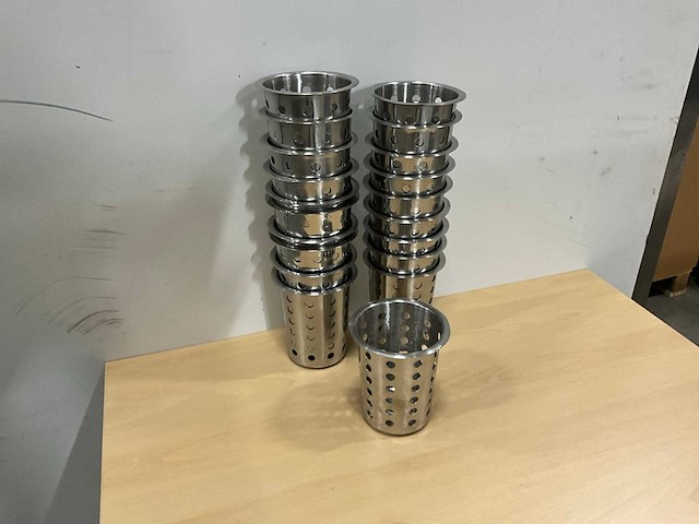 Rvs bestekbeker (20x) - afbeelding 1 van  4