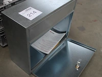 Rvs brievenbus allux. afmeting 39 x 15 cm. hoogte 33 cm. - afbeelding 2 van  2