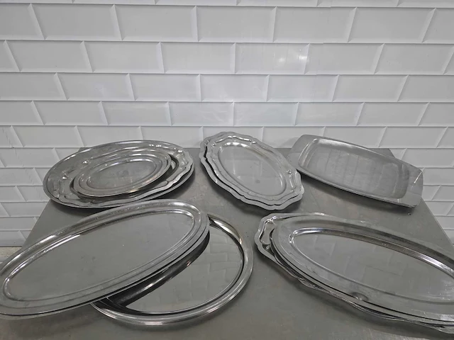 Rvs buffet- en serveerschaal (20x) - afbeelding 2 van  4