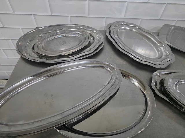 Rvs buffet- en serveerschaal (20x) - afbeelding 3 van  4
