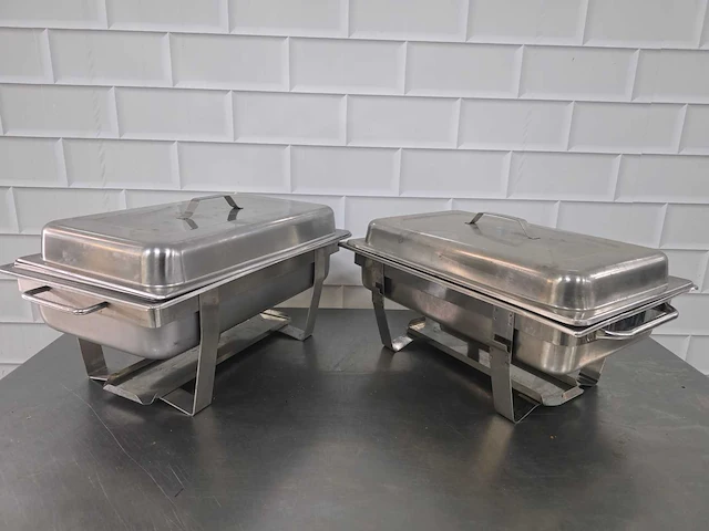 Rvs chafing dish (2x) - afbeelding 3 van  3