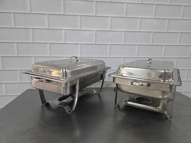 Rvs chafing dish (2x) - afbeelding 6 van  6