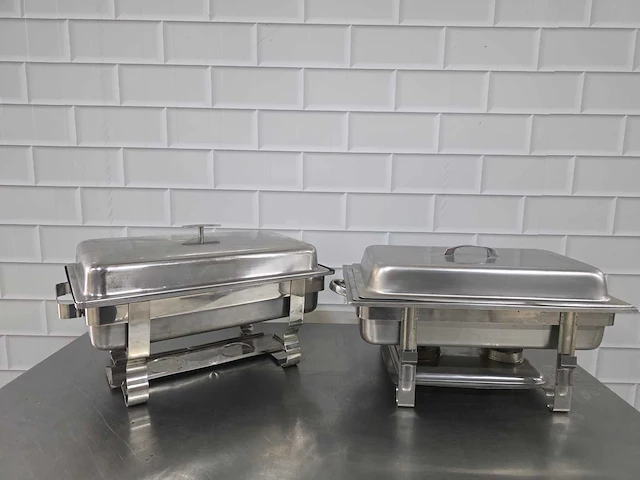 Rvs chafing dish (2x) - afbeelding 6 van  6