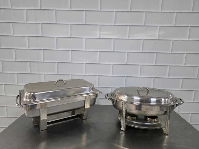 Rvs chafing dish (2x) - afbeelding 4 van  6
