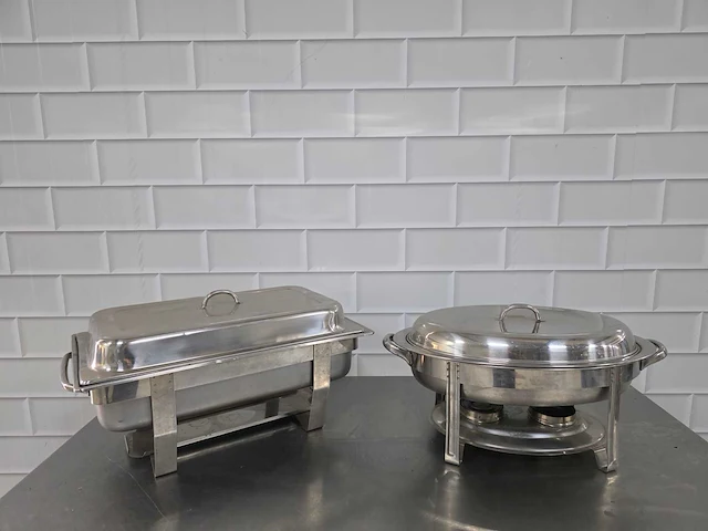 Rvs chafing dish (2x) - afbeelding 6 van  6