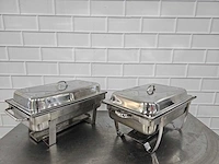 Rvs chafing dish (2x) - afbeelding 1 van  3