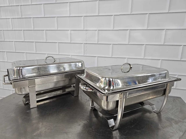 Rvs chafing dish (2x) - afbeelding 3 van  3