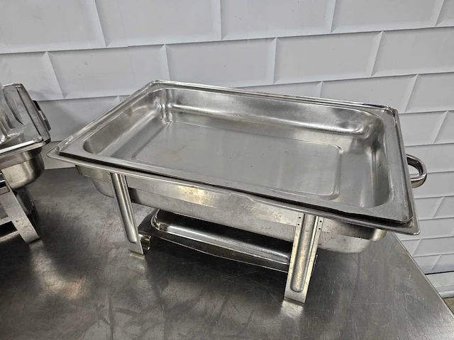 Rvs chafing dish (2x) - afbeelding 3 van  3