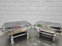 Rvs chafing dish (2x) - afbeelding 1 van  3