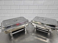 Rvs chafing dish (2x) - afbeelding 2 van  3