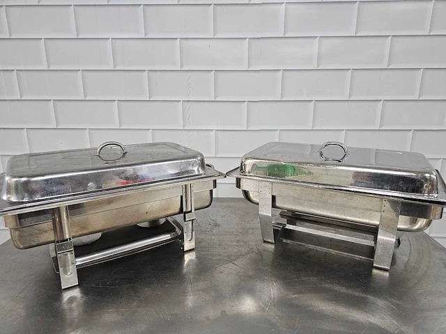 Rvs chafing dish (2x) - afbeelding 3 van  3