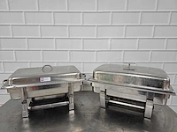 Rvs chafing dish (2x) - afbeelding 1 van  3