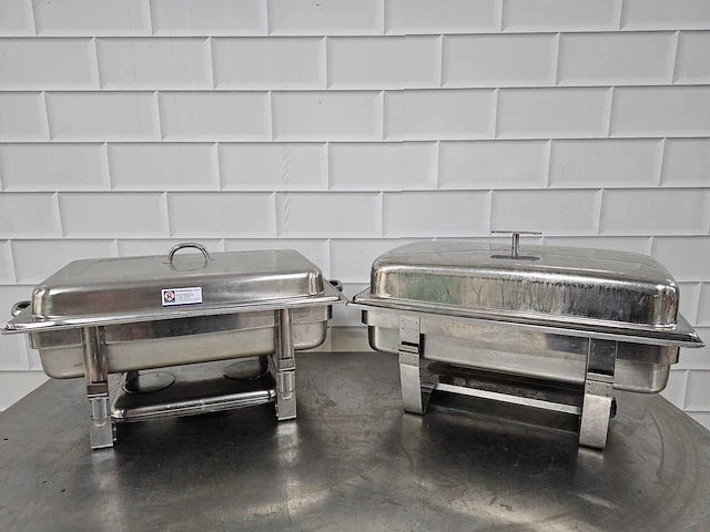 Rvs chafing dish (2x) - afbeelding 3 van  3