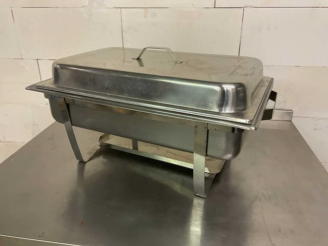 Rvs chafing dish - afbeelding 1 van  2