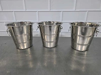 Rvs champagnekoeler (3x) - afbeelding 1 van  3
