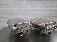 Rvs chaving dish (2x) - afbeelding 1 van  4