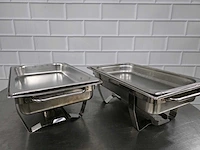 Rvs chaving dish (2x) - afbeelding 2 van  4