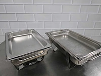 Rvs chaving dish (2x) - afbeelding 3 van  4