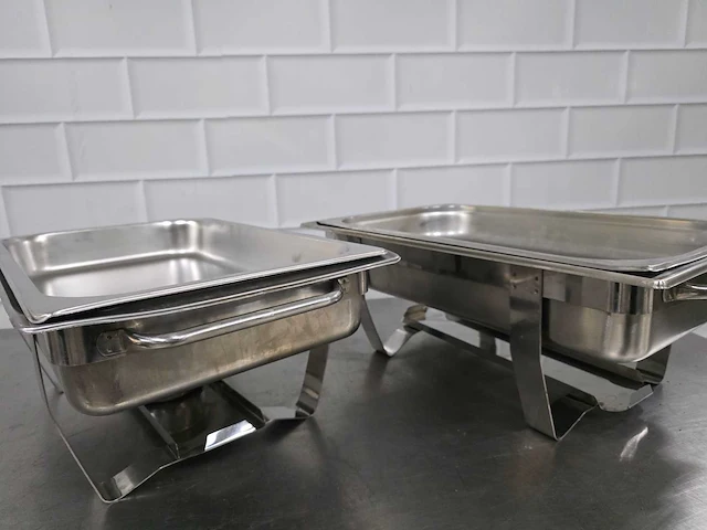 Rvs chaving dish (2x) - afbeelding 4 van  4