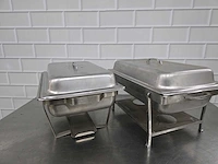 Rvs chaving dish (2x) - afbeelding 2 van  4