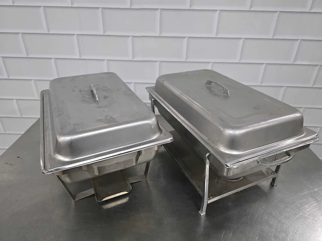 Rvs chaving dish (2x) - afbeelding 3 van  4