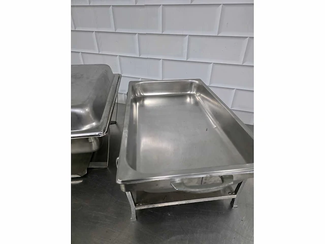 Rvs chaving dish (2x) - afbeelding 4 van  4