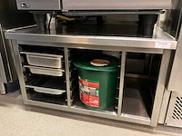 Rvs combisteamer werktafel