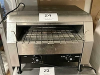 Rvs conveyor toaster ggm gastro dtkb300 - afbeelding 1 van  3