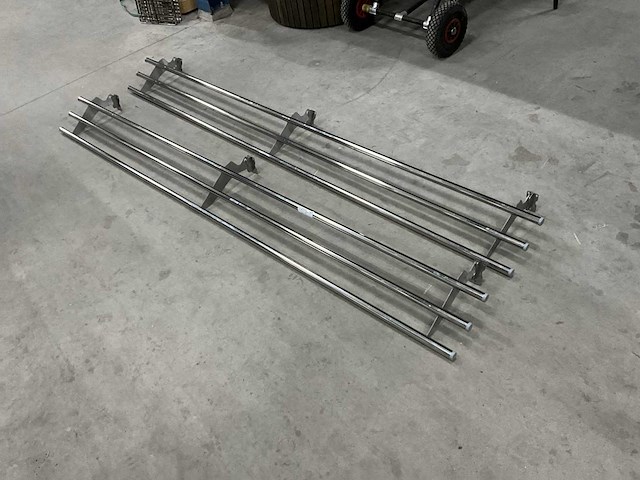 Rvs dienbladen geleider (2x) - afbeelding 1 van  5