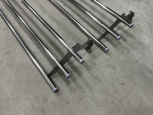 Rvs dienbladen geleider (2x) - afbeelding 3 van  5