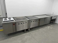 Rvs elektrische kook- en baklijn