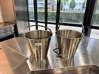 Rvs emmer (2x) - afbeelding 2 van  2