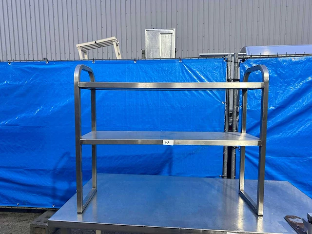 Rvs etagère 100cm - afbeelding 1 van  2