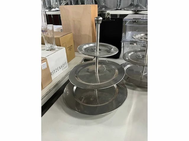 Rvs etagère (2x) - afbeelding 3 van  4