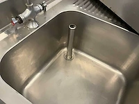 Rvs gasfornuis, kooktafel en spoelbank (3x) - afbeelding 2 van  13