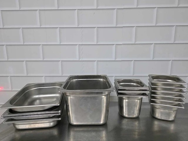 Rvs gastronormbak (14x) - afbeelding 1 van  2