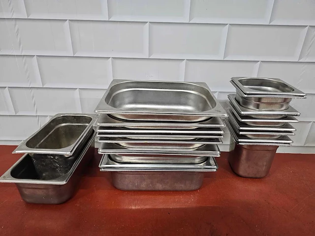 Rvs gastronormbak (20x) - afbeelding 1 van  3