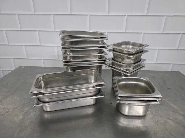 Rvs gastronormbak (20x) - afbeelding 1 van  3