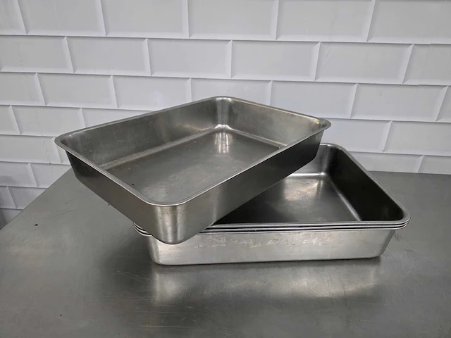 Rvs gastronormbak (4x) - afbeelding 1 van  3