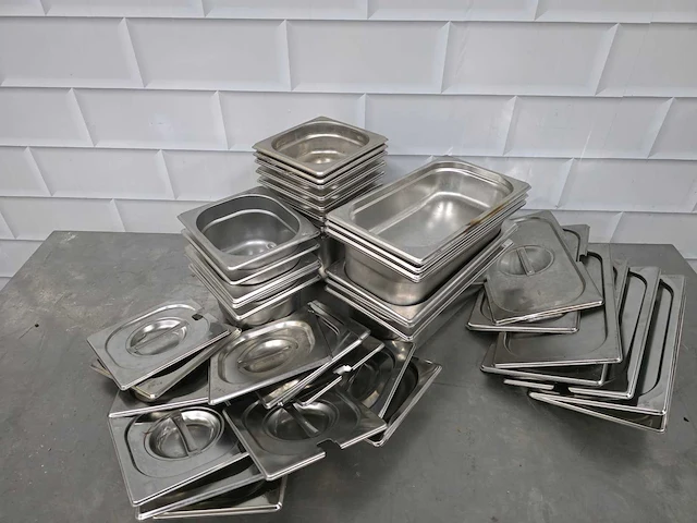 Rvs gastronormbak inclusief deksel (20x) - afbeelding 3 van  3