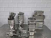 Rvs gastronormbak inclusief deksel (25x) - afbeelding 1 van  3