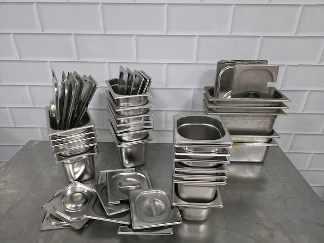 Rvs gastronormbak inclusief deksel (25x) - afbeelding 2 van  3