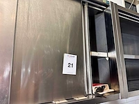 Rvs hangkast 250cm (2x) - afbeelding 3 van  3
