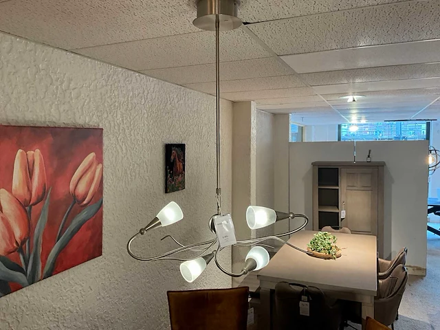 Rvs hanglamp - afbeelding 2 van  5