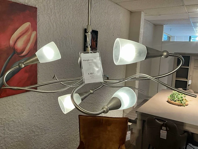 Rvs hanglamp - afbeelding 3 van  5