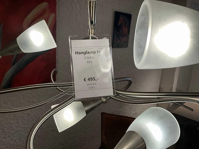 Rvs hanglamp - afbeelding 5 van  5