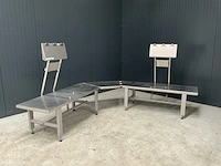 Rvs hoek werktafel - afbeelding 2 van  6