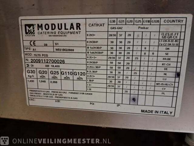 Rvs horeca keuken inrichting alpenios, modular a1 gasfornuis - afbeelding 7 van  12